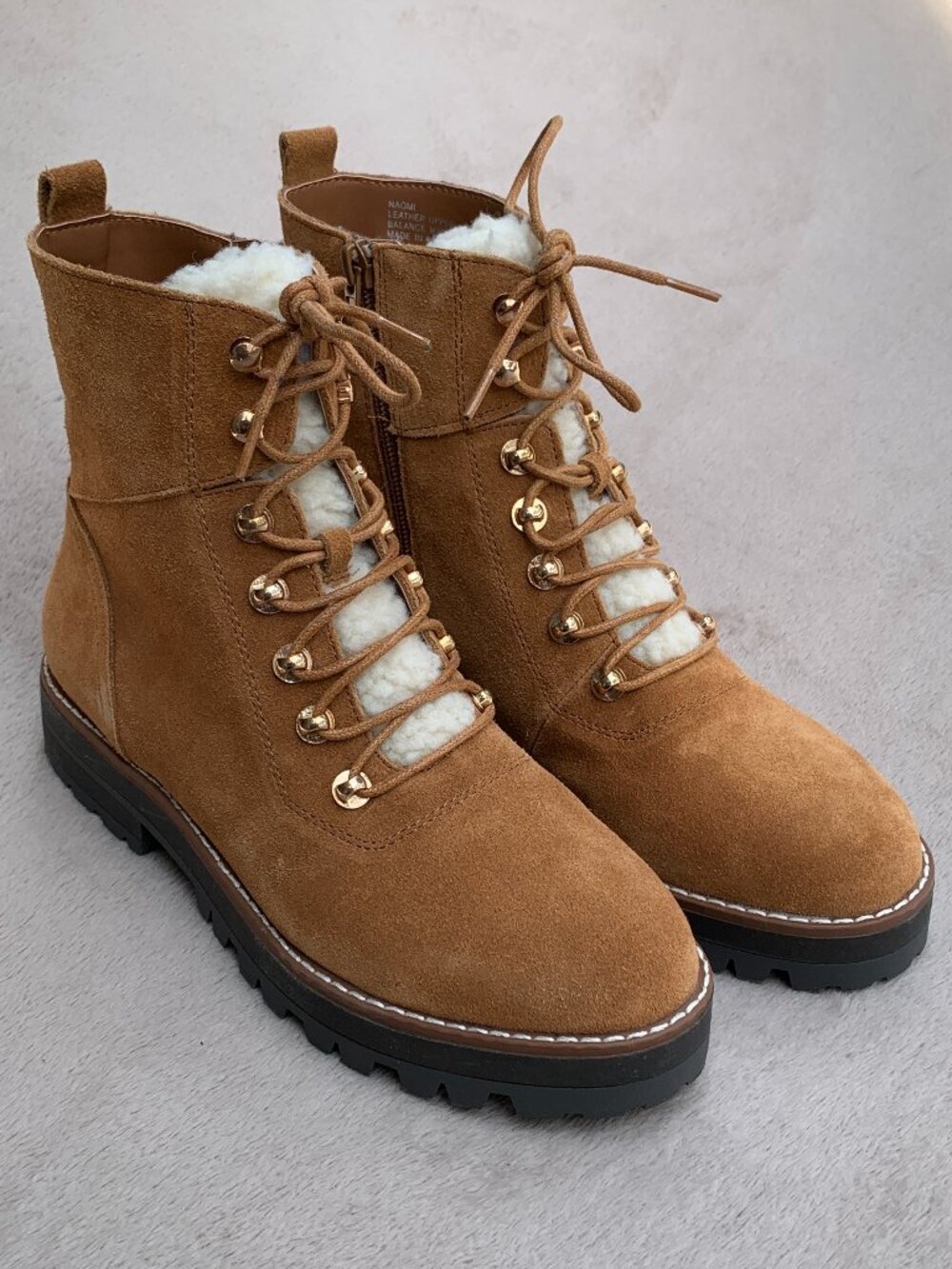 Crown & Ivy Naomi Genuine Suede Boots Sz 7.5 NWT